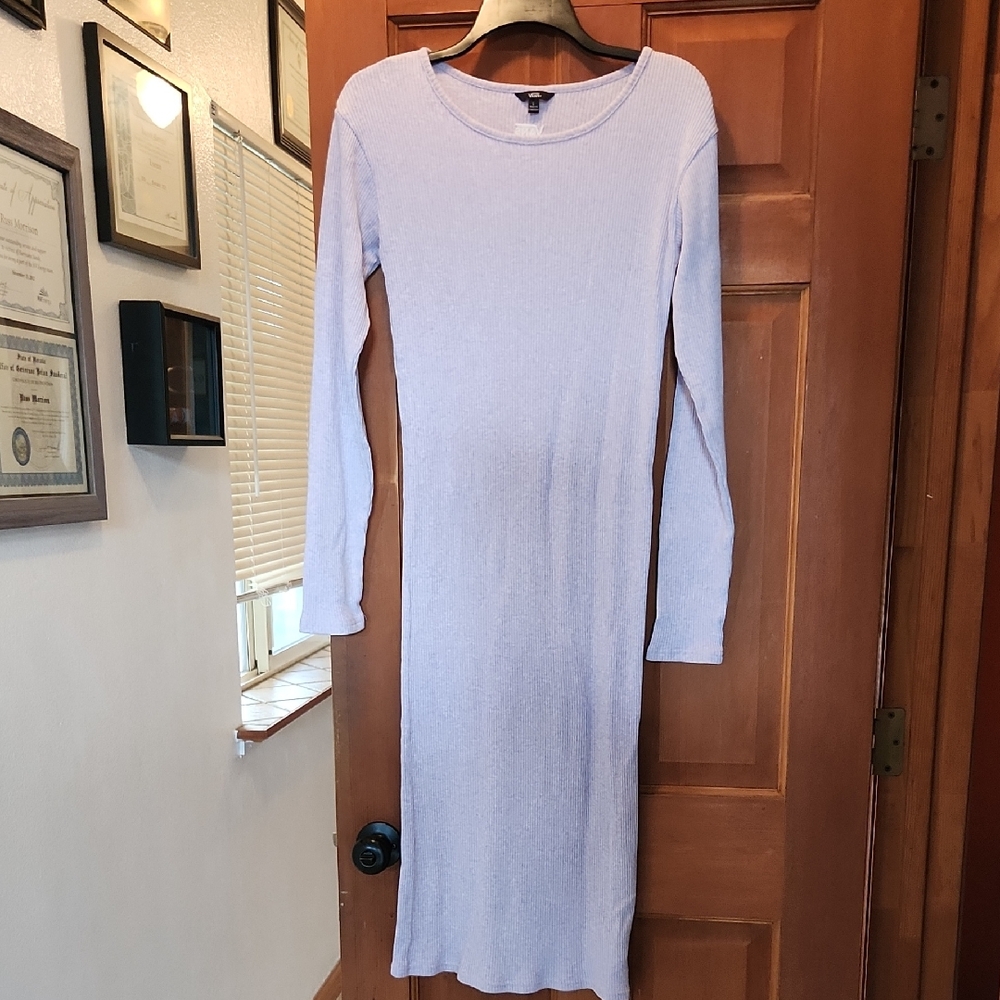 Vans Light Purple Long Sleeve Stretchy Dress